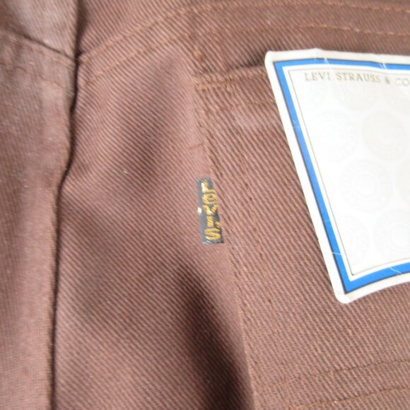 Levi's VTG Deadstock Saddleman Boot Cut Regular Fit Jeans Size 36 Brown - Picture 8 of 16